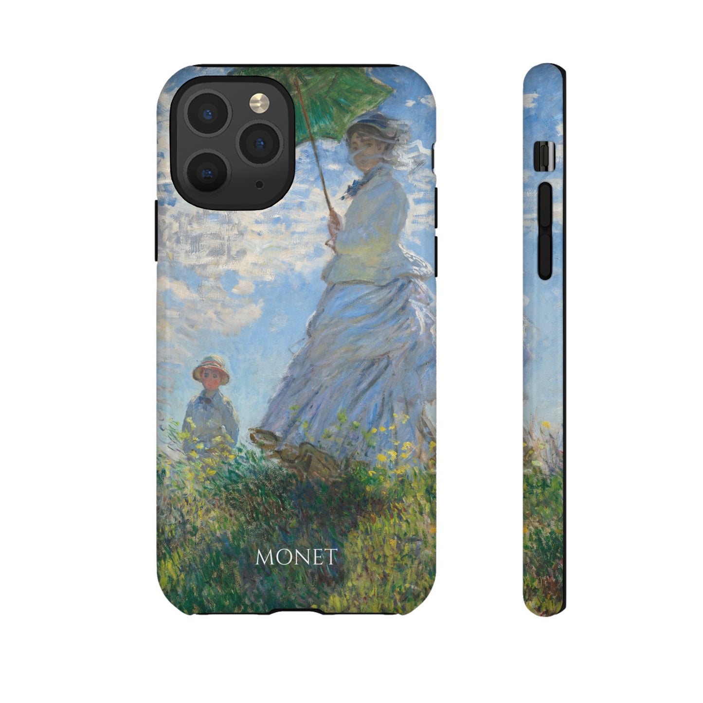 Tough Phone Case for iPhone, Samsung and Google Pixel - Monet, Woman with a Parasol - Madame Monet and Her Son (1875)