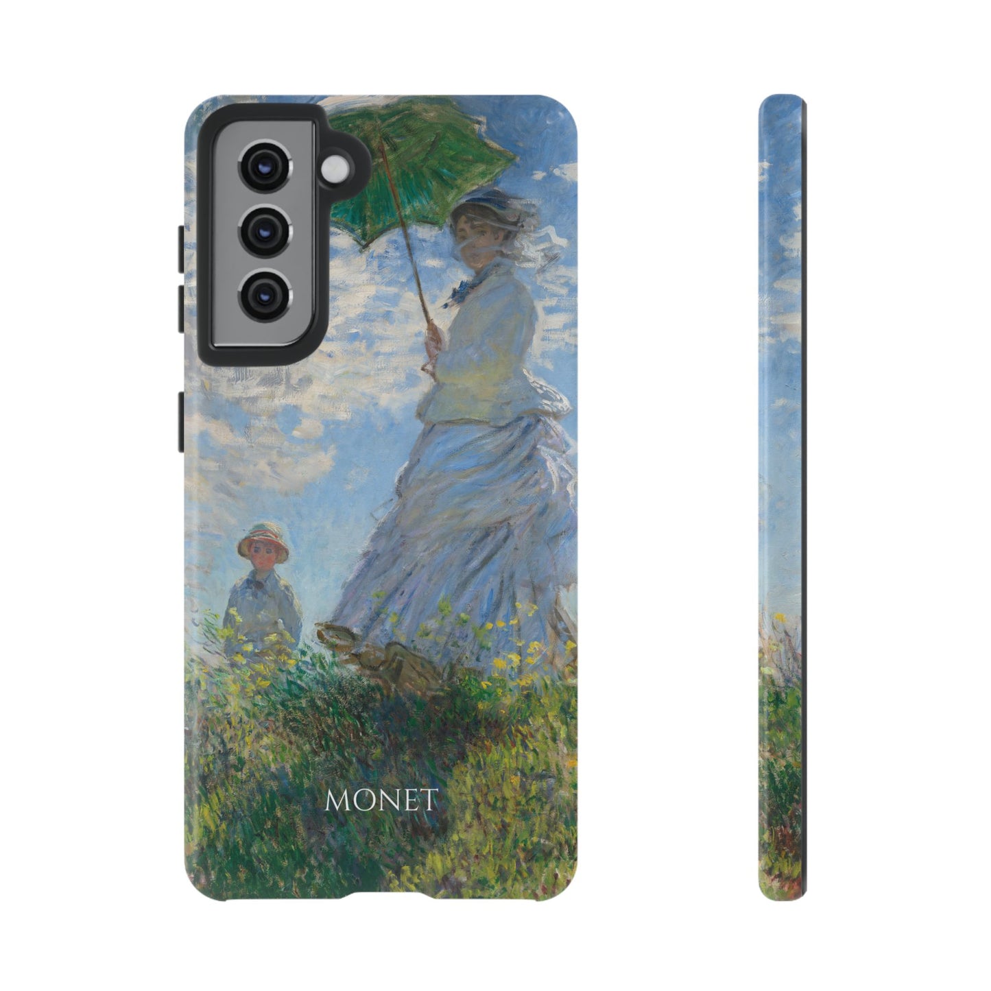 Tough Phone Case for iPhone, Samsung and Google Pixel - Monet, Woman with a Parasol - Madame Monet and Her Son (1875)