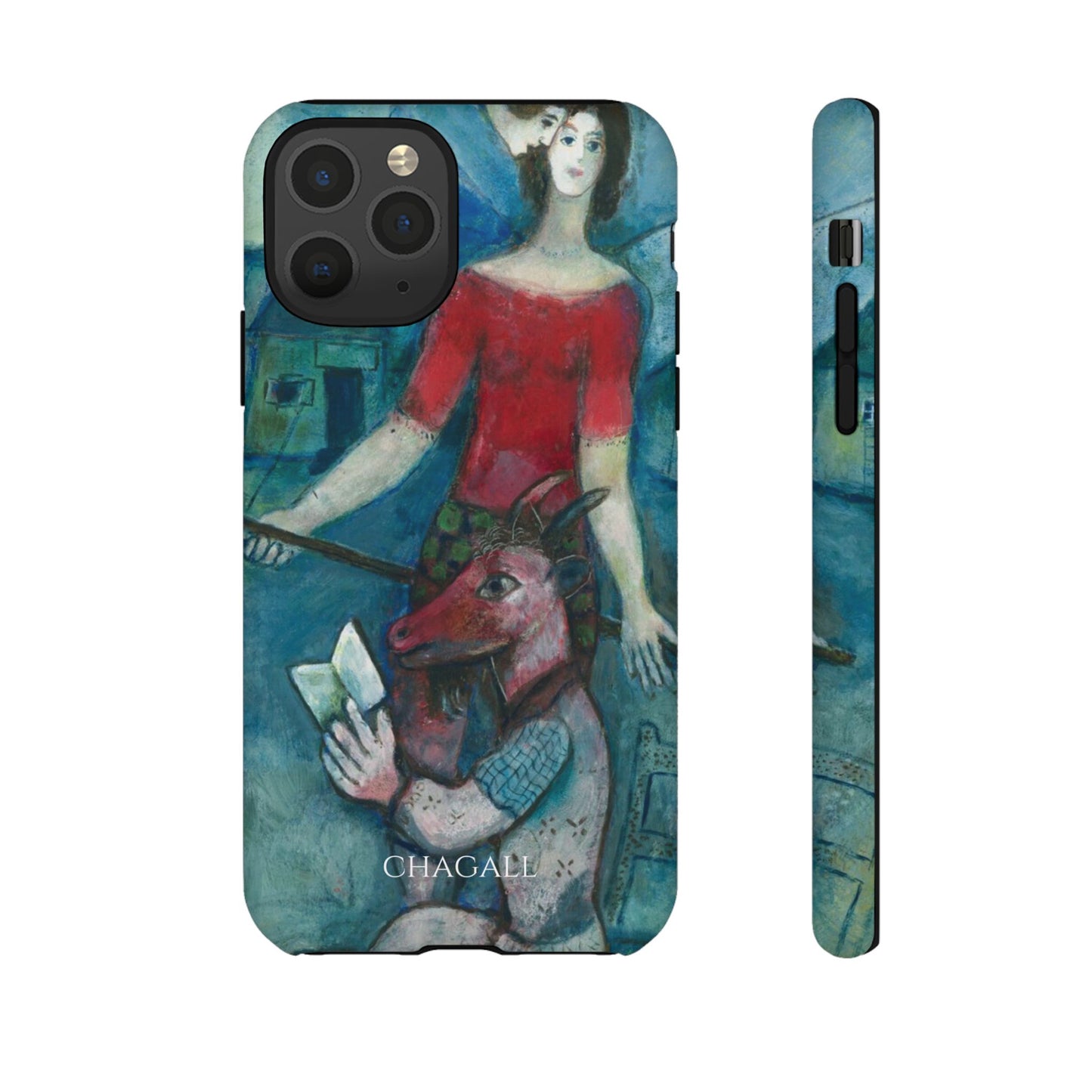 Tough Phone Case for iPhone, Samsung and Google Pixel - Chagall, The Angel and the Reader (1930)