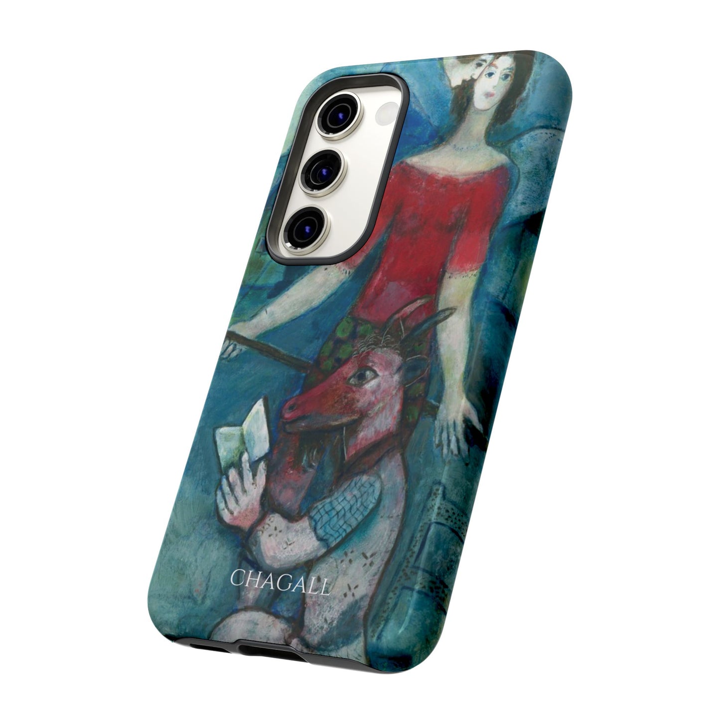 Tough Phone Case for iPhone, Samsung and Google Pixel - Chagall, The Angel and the Reader (1930)