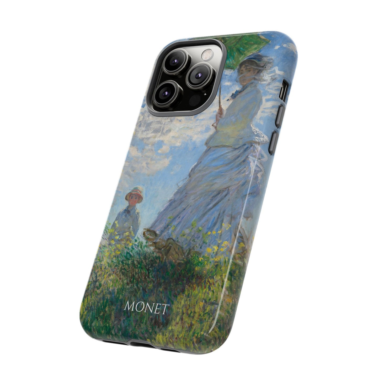 Tough Phone Case for iPhone, Samsung and Google Pixel - Monet, Woman with a Parasol - Madame Monet and Her Son (1875)