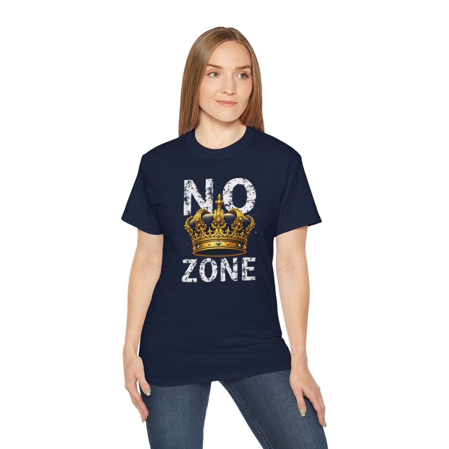 NO KINGS ZONE Graphic Tee | Streetwear T-Shirt with Royal Crown Design