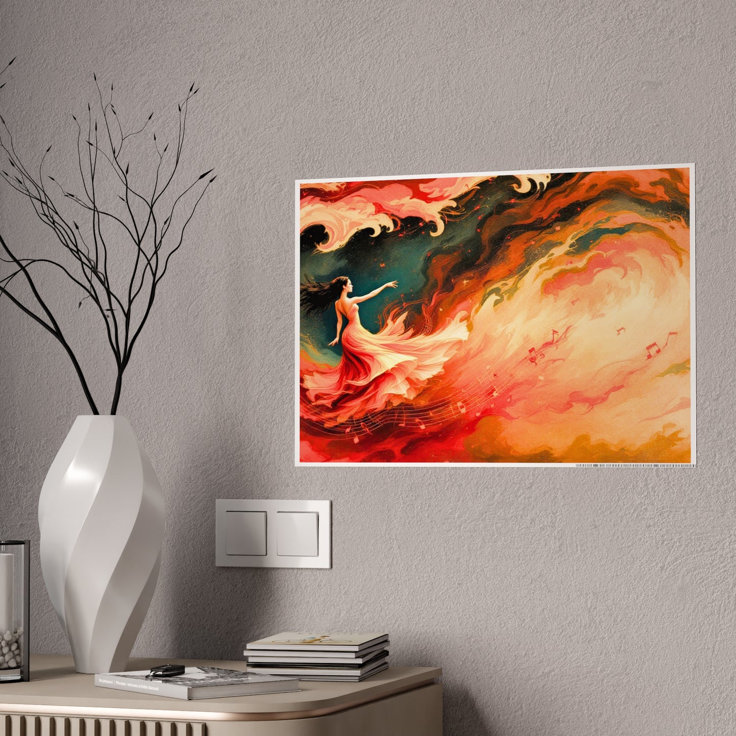 Jazz-Inspired Glossy Poster Art | Flamenco Dream