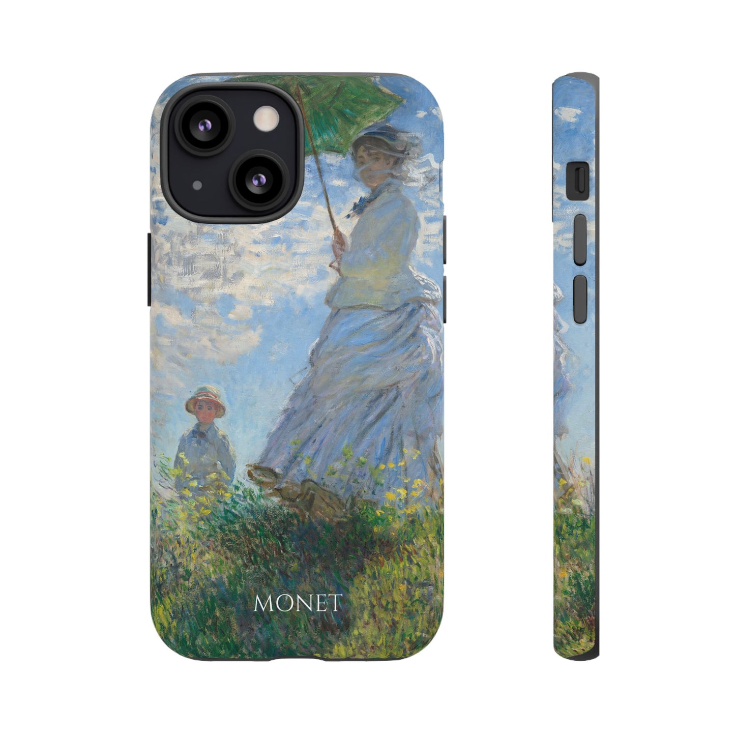 Tough Phone Case for iPhone, Samsung and Google Pixel - Monet, Woman with a Parasol - Madame Monet and Her Son (1875)