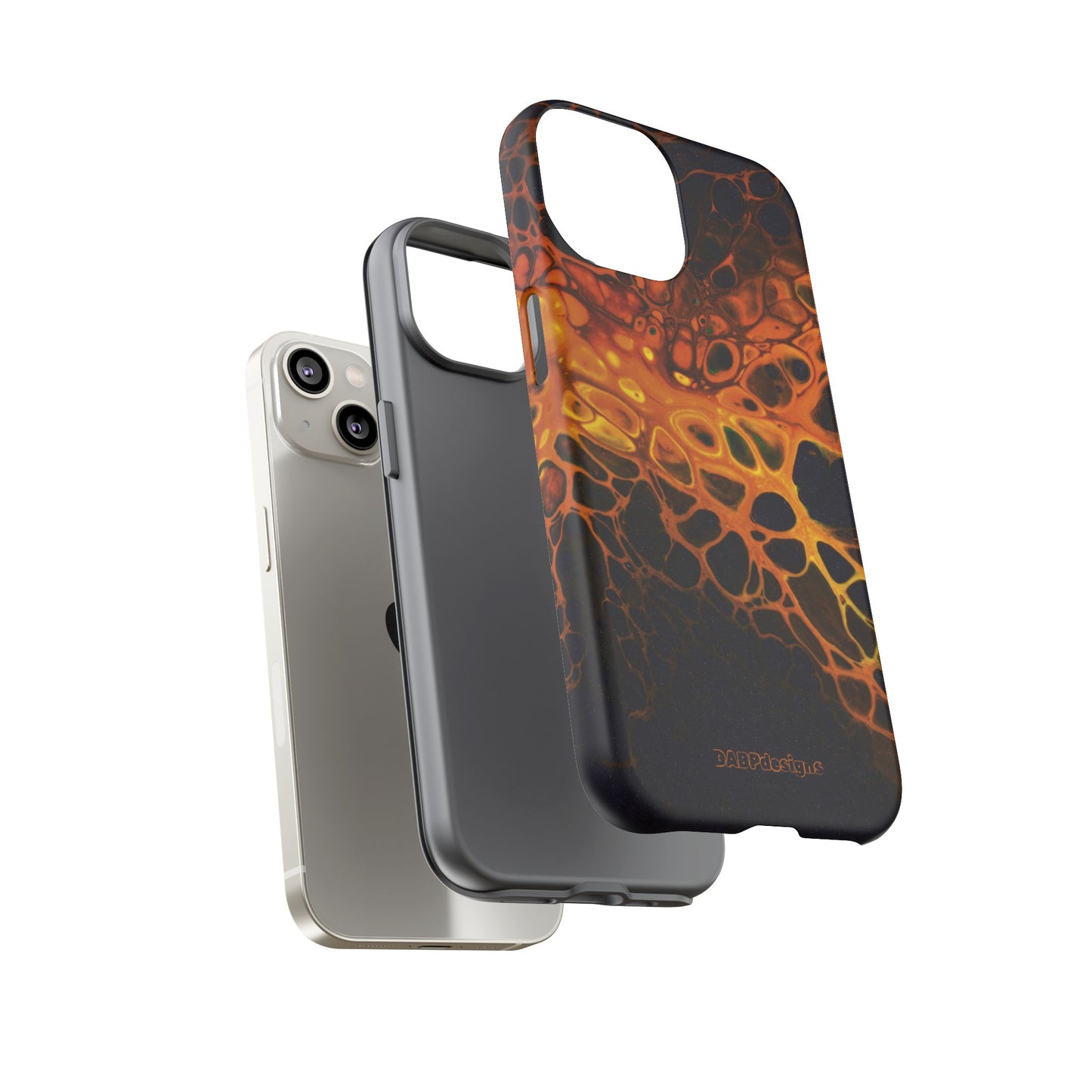 Tough Phone Case for iPhone, Samsung and Google Pixel - DABPdesigns Acrylic Abstract Design (v2)