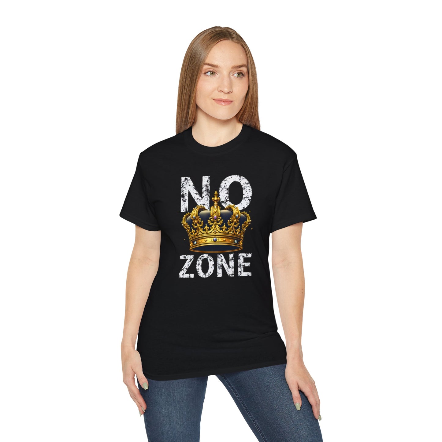 NO KINGS ZONE Graphic Tee | Streetwear T-Shirt with Royal Crown Design