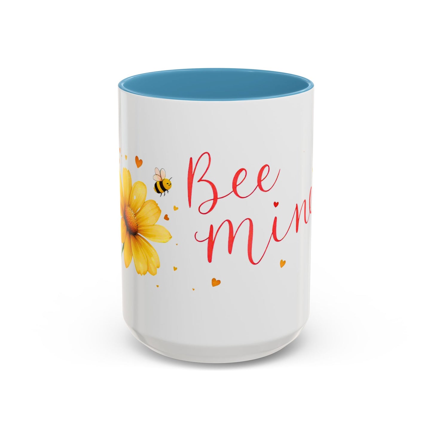 Bee Mine - Floral Accent Ceramic Mug (11oz, 15oz)