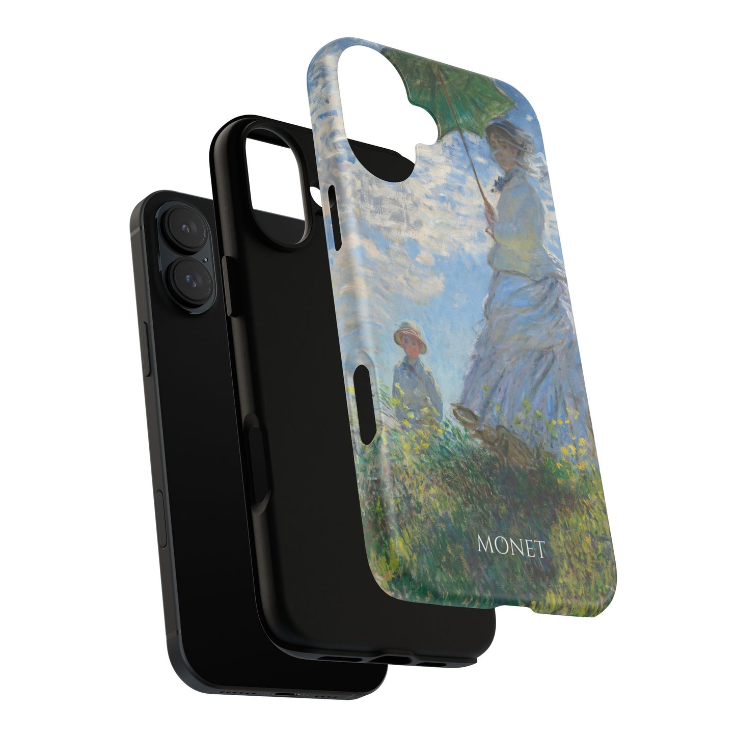 Tough Phone Case for iPhone, Samsung and Google Pixel - Monet, Woman with a Parasol - Madame Monet and Her Son (1875)