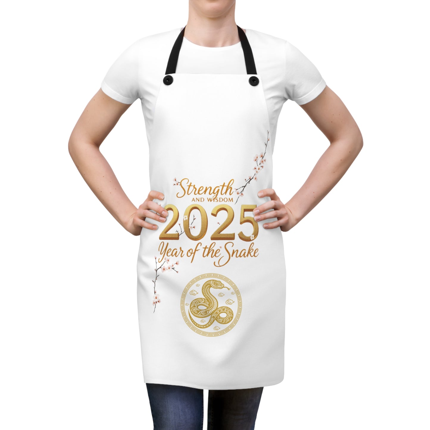 Strength and Wisdom - 2025 Year of the Snake Cherry Blossom Design