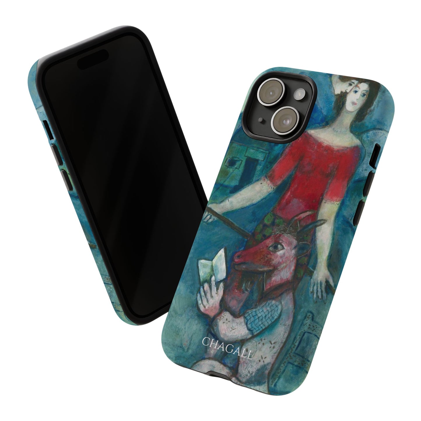 Tough Phone Case for iPhone, Samsung and Google Pixel - Chagall, The Angel and the Reader (1930)