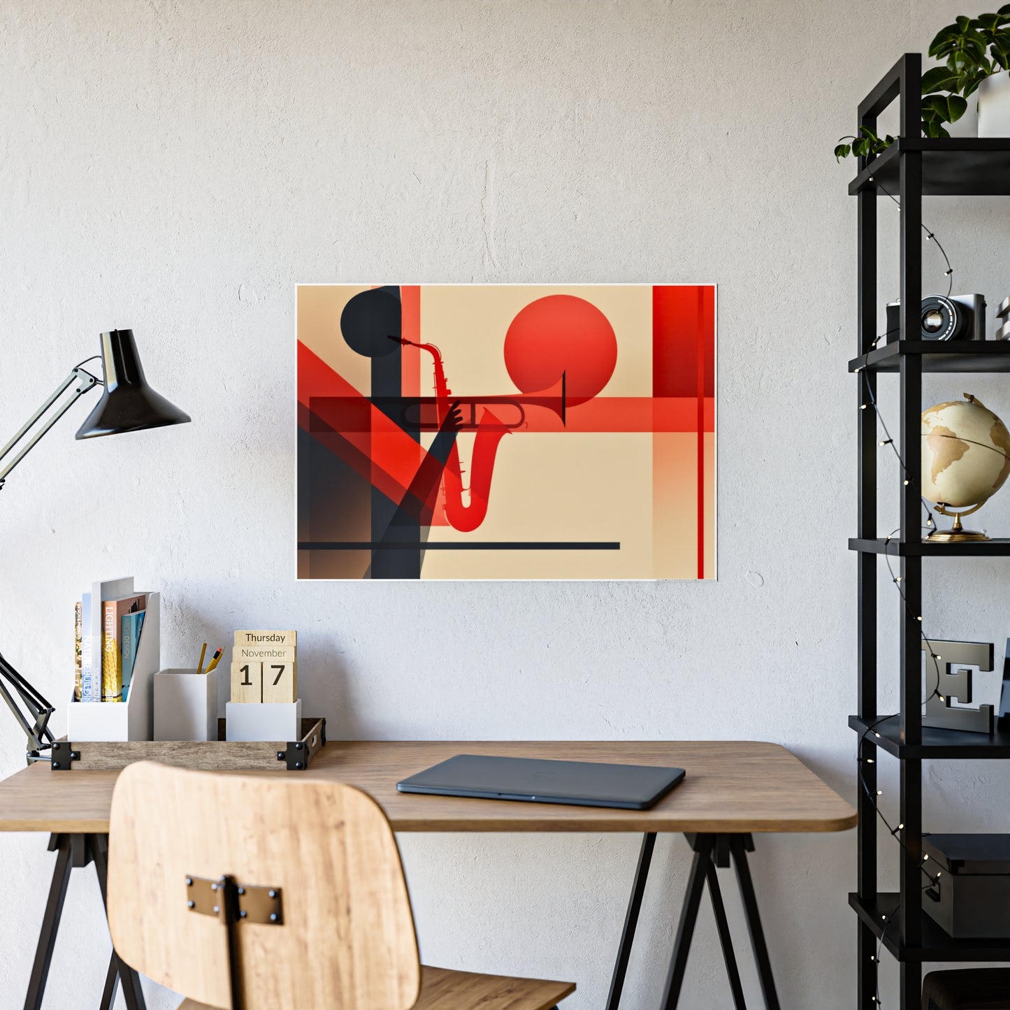 Jazz-Inspired Glossy Poster Art | Abstract Donna II