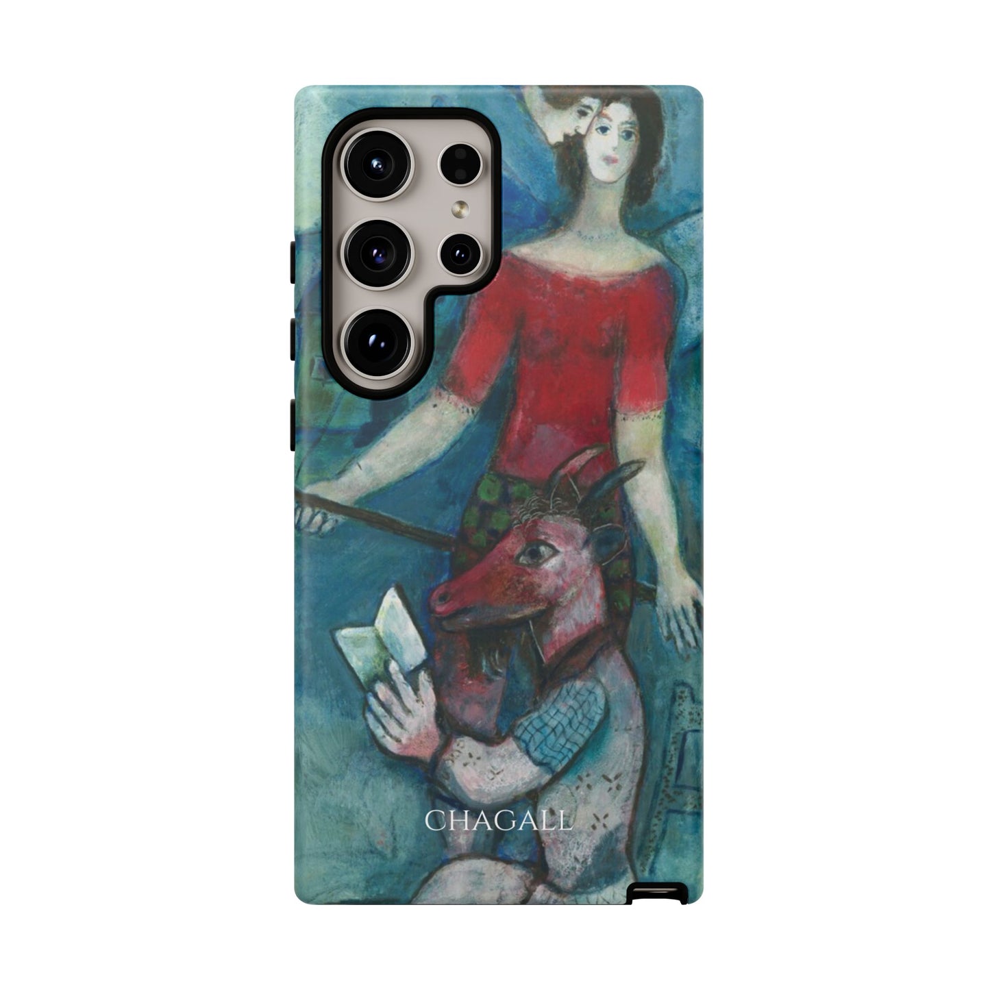 Tough Phone Case for iPhone, Samsung and Google Pixel - Chagall, The Angel and the Reader (1930)