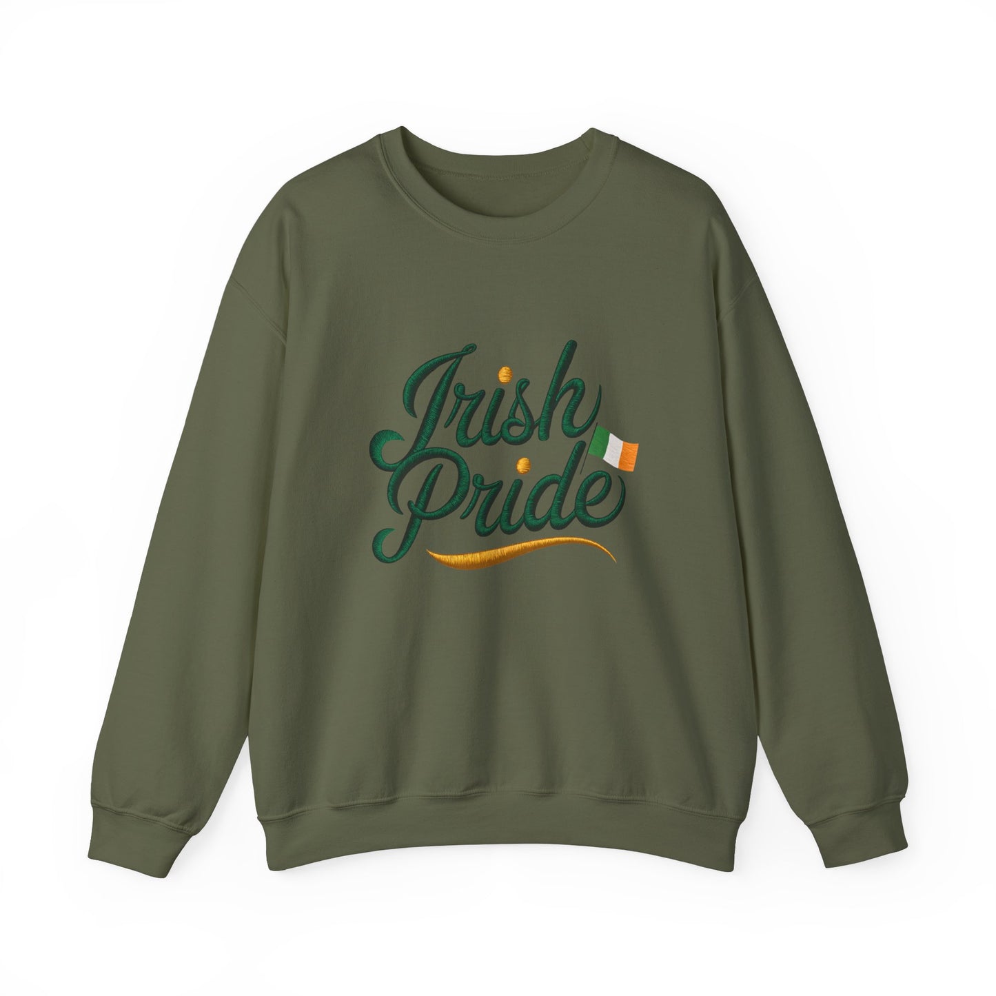 Gildan 18000 Unisex Heavy Blend™ Crewneck Sweatshirt - Irish Pride St. Patrick’s Day Design
