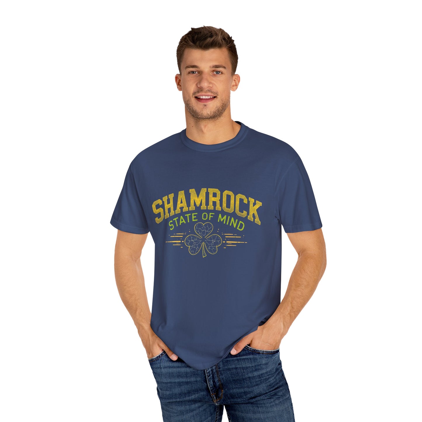Comfort Colors 1717 Unisex Garment-Dyed T-shirt - Shamrock State of Mind St. Patrick’s Day Design