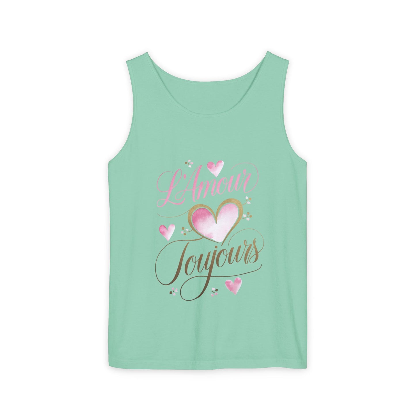 Comfort Colors® 9360 Women's Garment-Dyed Tank Top - L’Amour Toujours – Romantic French Love Design