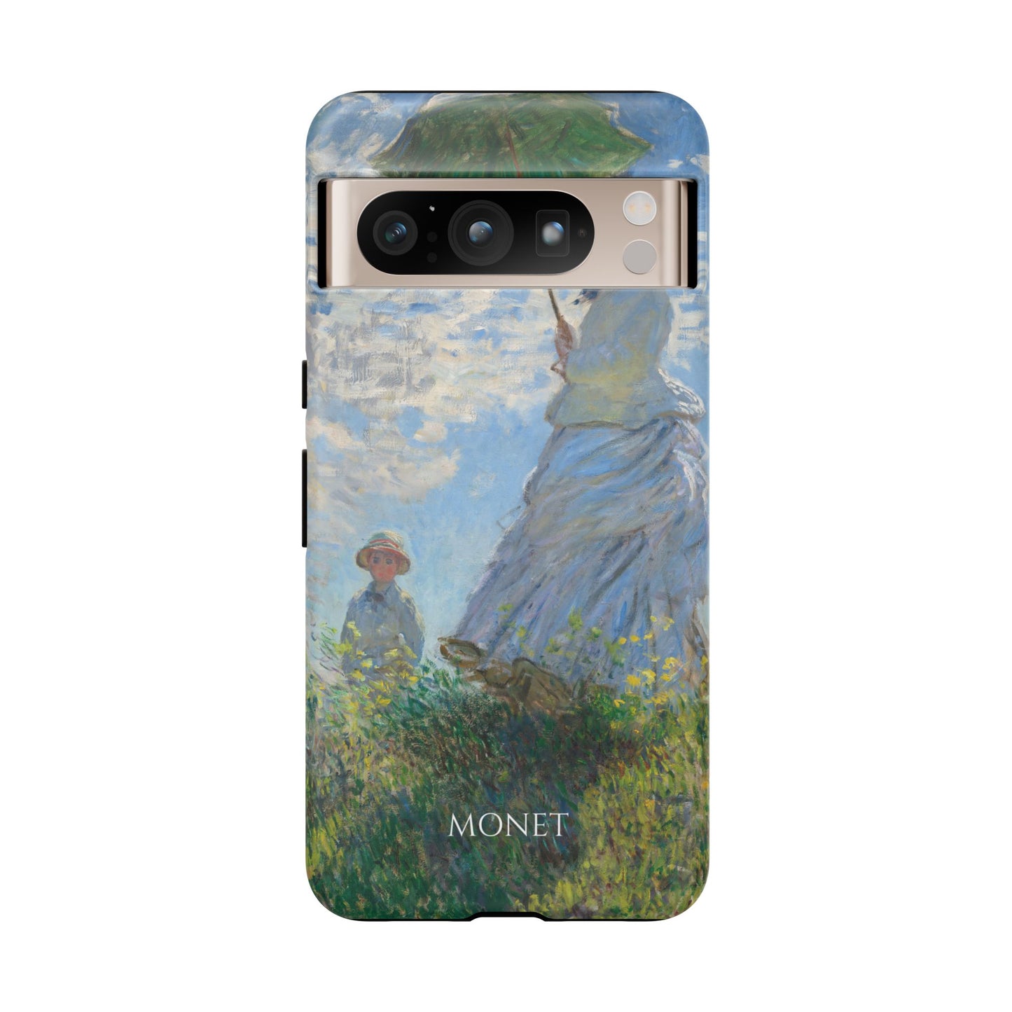 Tough Phone Case for iPhone, Samsung and Google Pixel - Monet, Woman with a Parasol - Madame Monet and Her Son (1875)