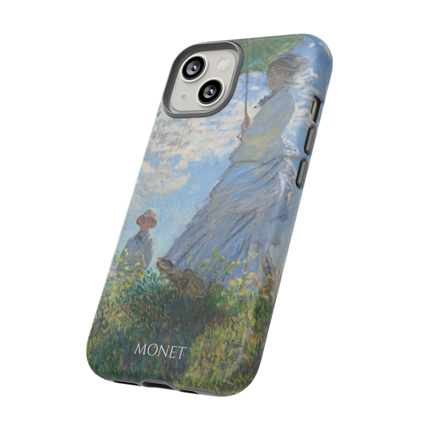 Tough Phone Case for iPhone, Samsung and Google Pixel - Monet, Woman with a Parasol - Madame Monet and Her Son (1875)