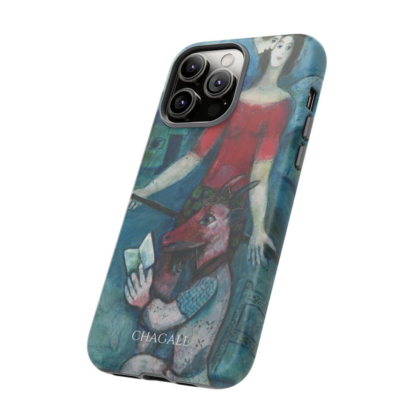 Tough Phone Case for iPhone, Samsung and Google Pixel - Chagall, The Angel and the Reader (1930)