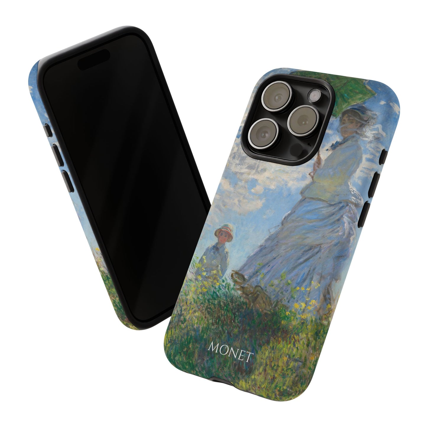 Tough Phone Case for iPhone, Samsung and Google Pixel - Monet, Woman with a Parasol - Madame Monet and Her Son (1875)