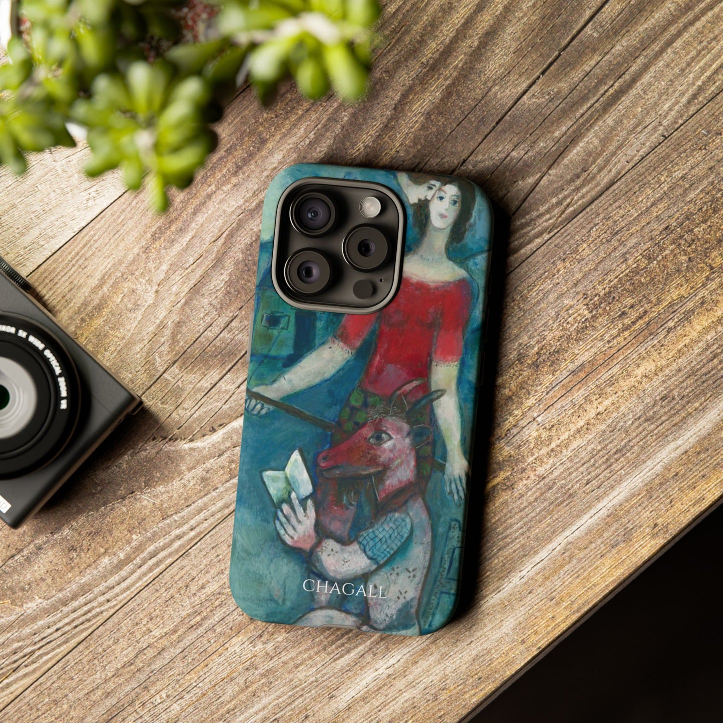 Tough Phone Case for iPhone, Samsung and Google Pixel - Chagall, The Angel and the Reader (1930)