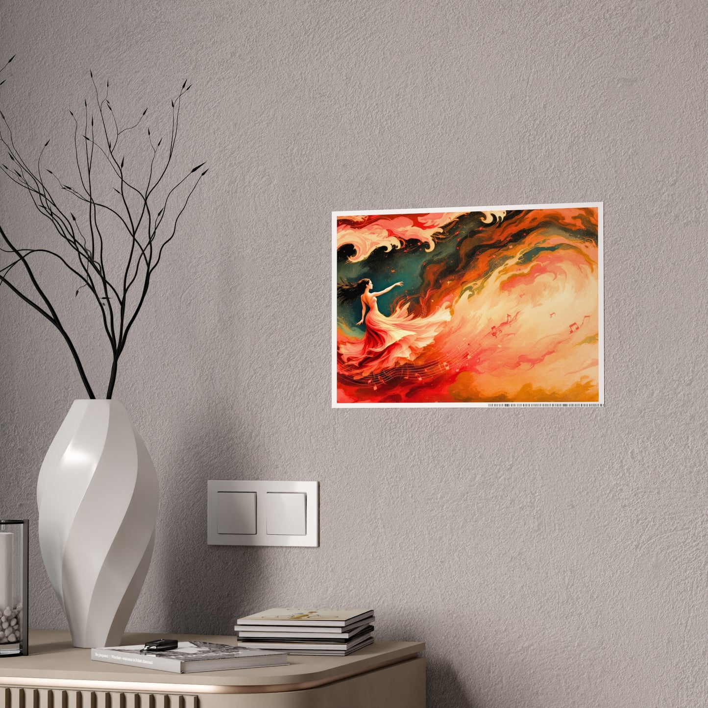 Jazz-Inspired Glossy Poster Art | Flamenco Dream