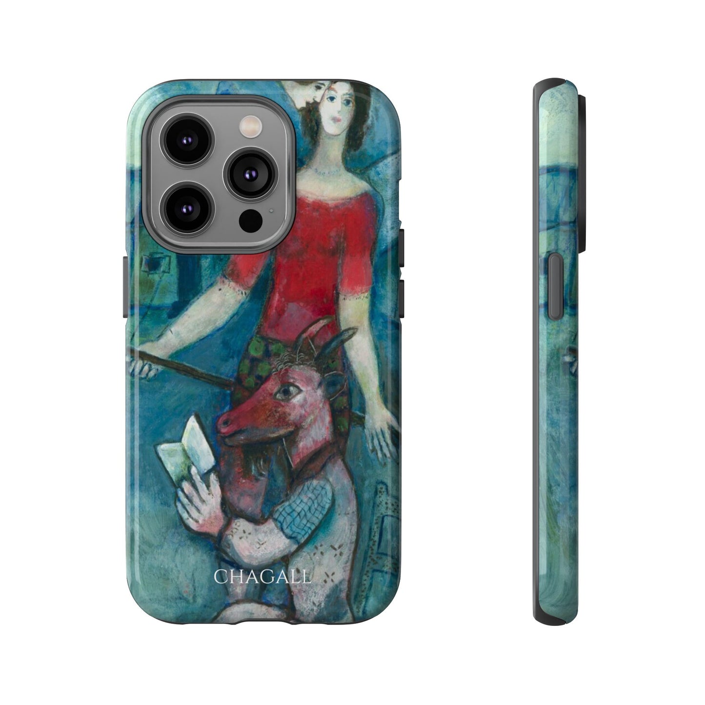 Tough Phone Case for iPhone, Samsung and Google Pixel - Chagall, The Angel and the Reader (1930)