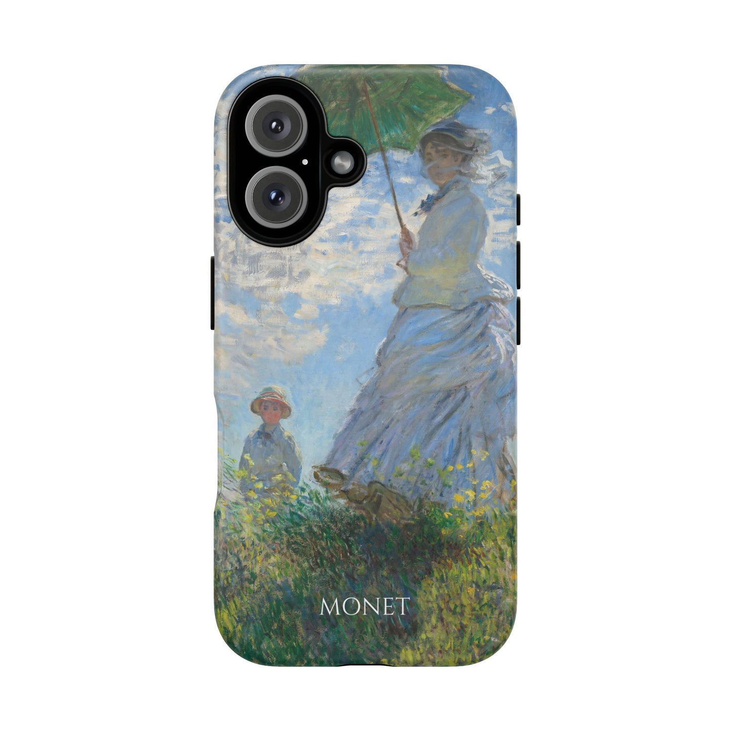 Tough Phone Case for iPhone, Samsung and Google Pixel - Monet, Woman with a Parasol - Madame Monet and Her Son (1875)