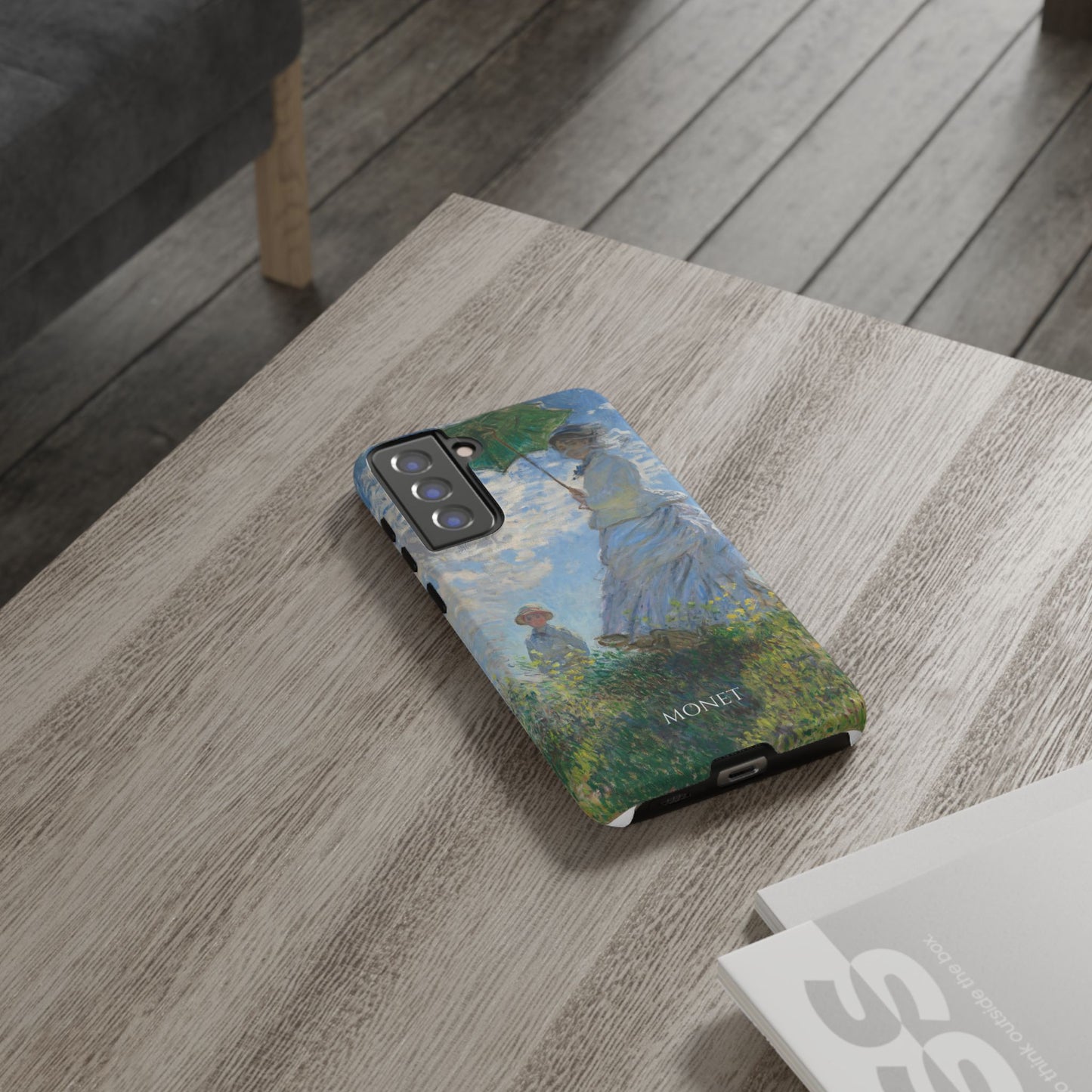 Tough Phone Case for iPhone, Samsung and Google Pixel - Monet, Woman with a Parasol - Madame Monet and Her Son (1875)