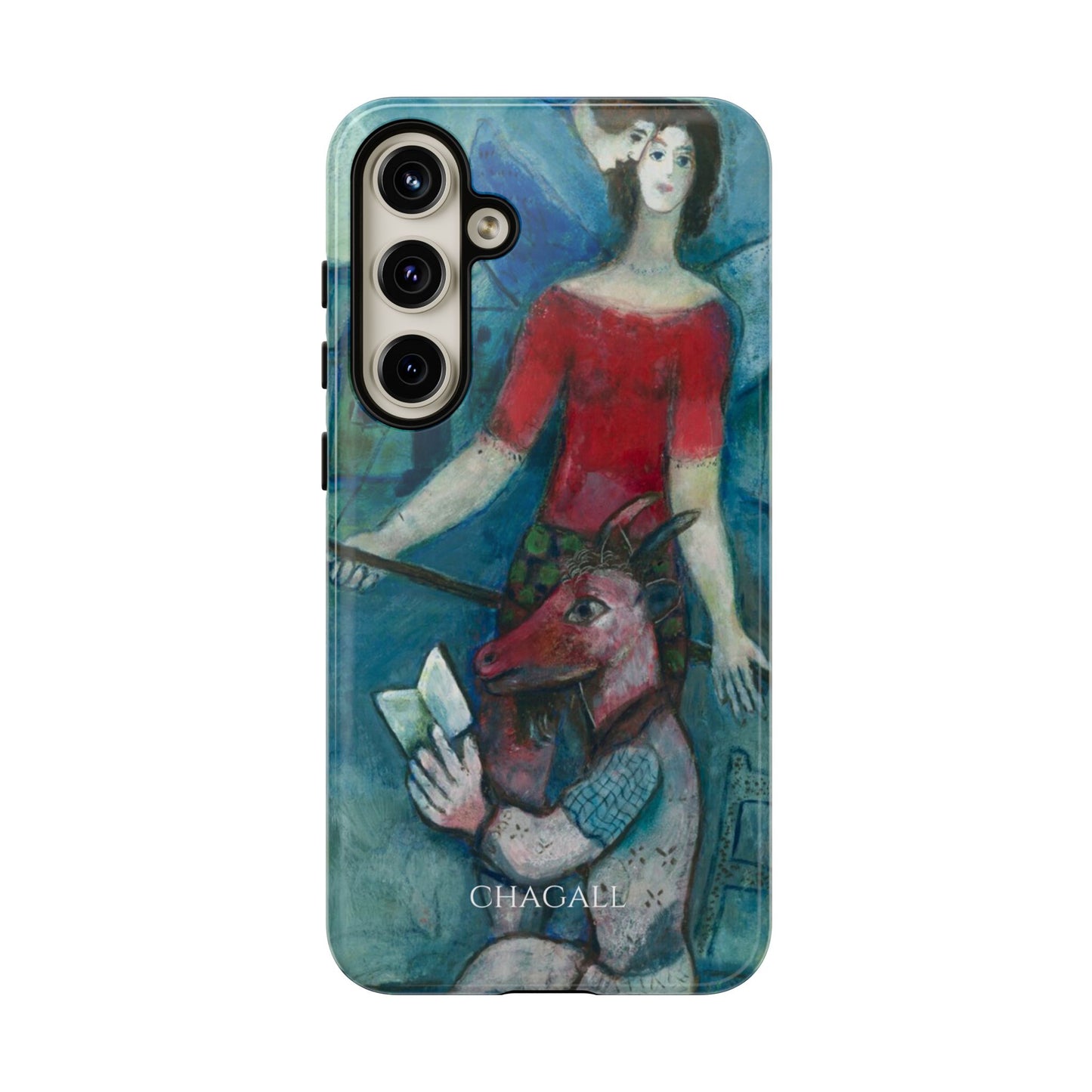 Tough Phone Case for iPhone, Samsung and Google Pixel - Chagall, The Angel and the Reader (1930)