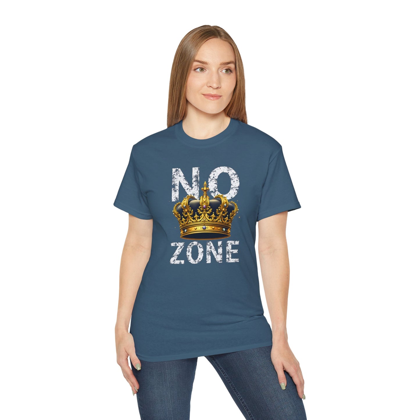 NO KINGS ZONE Graphic Tee | Streetwear T-Shirt with Royal Crown Design