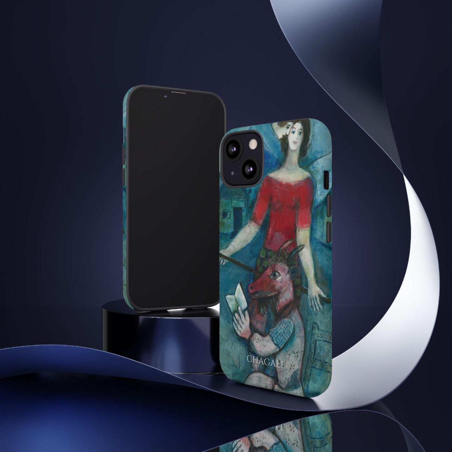 Tough Phone Case for iPhone, Samsung and Google Pixel - Chagall, The Angel and the Reader (1930)
