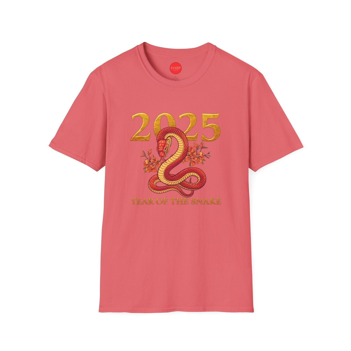 Gildan 64000 Unisex Softstyle Short-sleeve Tee | 2025 Year of the Snake Chinese New Year Design