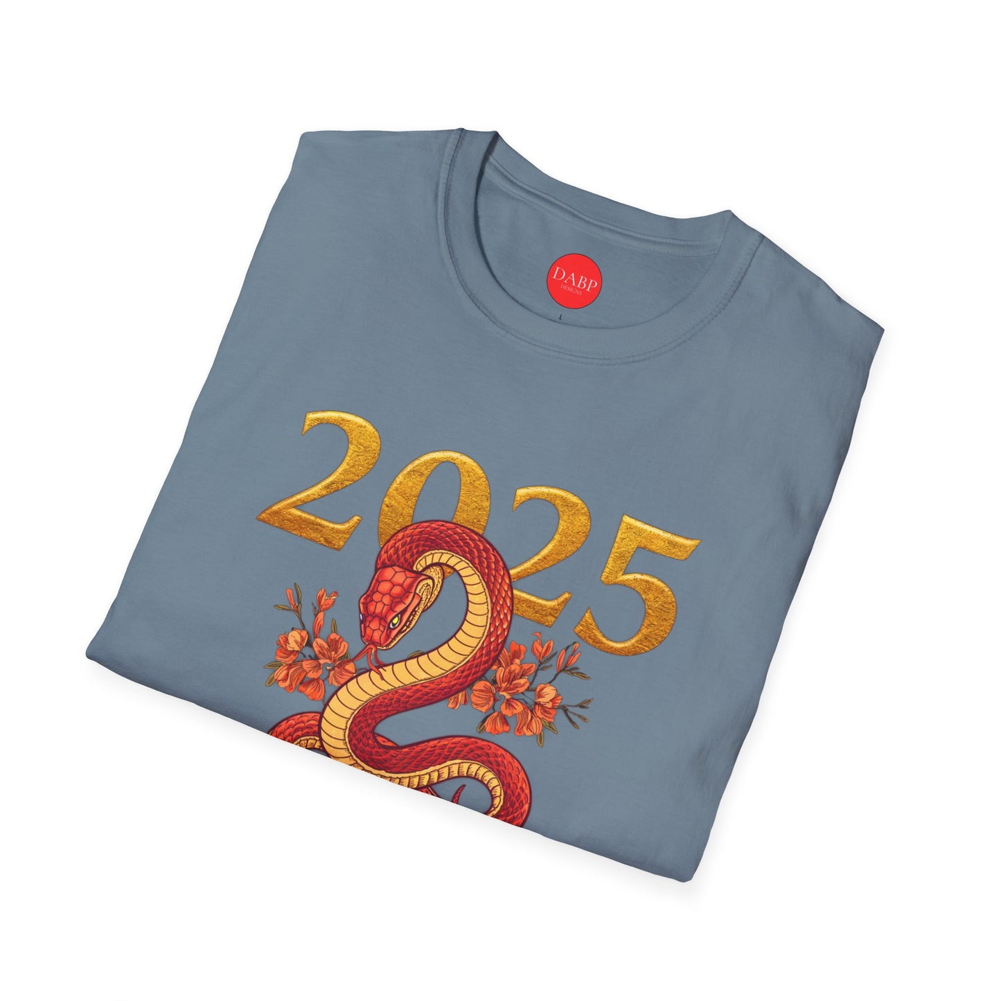 Gildan 64000 Unisex Softstyle Short-sleeve Tee | 2025 Year of the Snake Chinese New Year Design