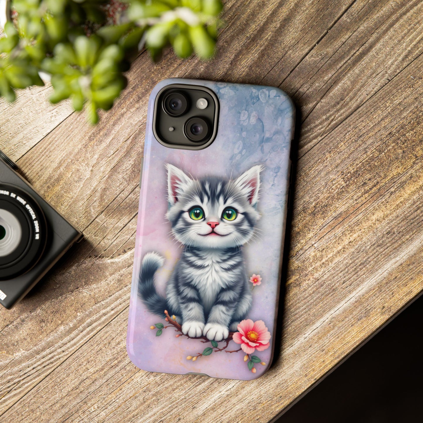 Tough Phone Case for iPhone, Samsung and Google Pixel - Dem Putty Tat Series (v1)