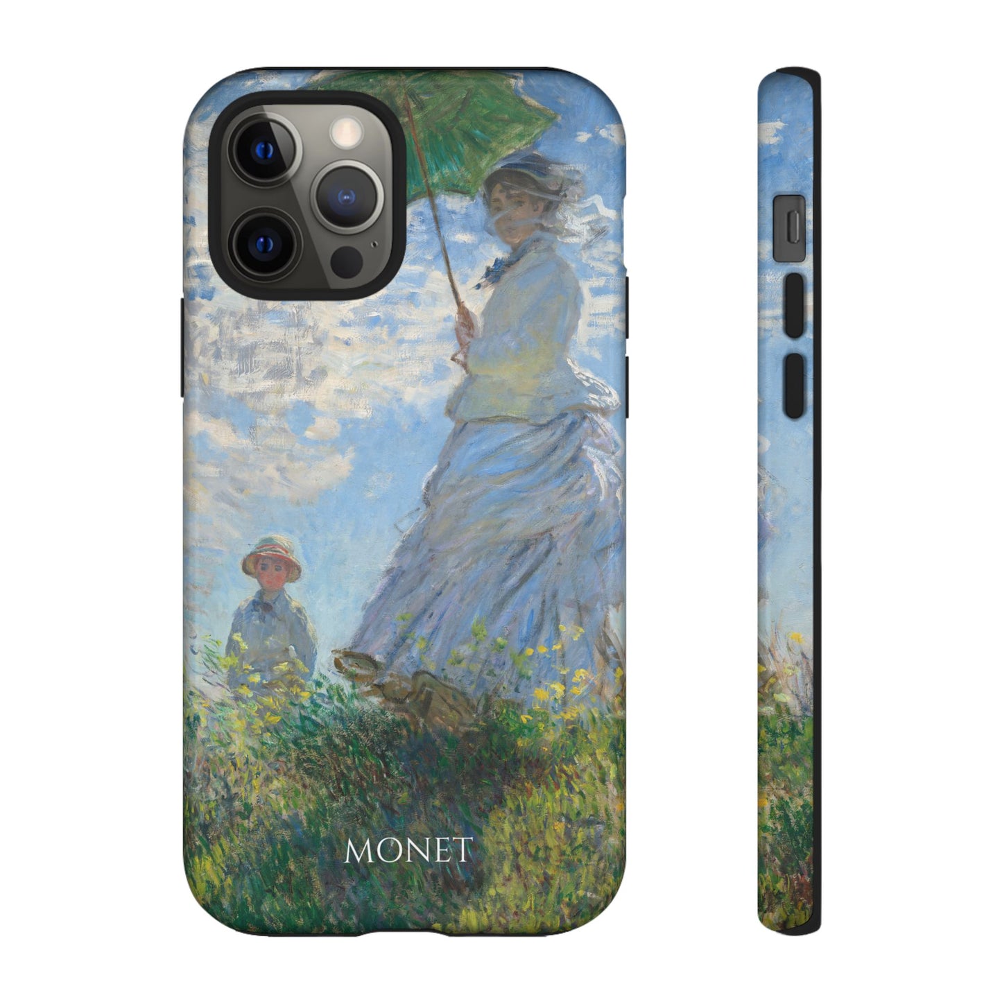 Tough Phone Case for iPhone, Samsung and Google Pixel - Monet, Woman with a Parasol - Madame Monet and Her Son (1875)