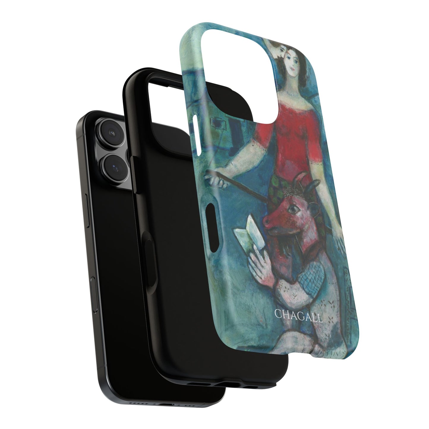 Tough Phone Case for iPhone, Samsung and Google Pixel - Chagall, The Angel and the Reader (1930)