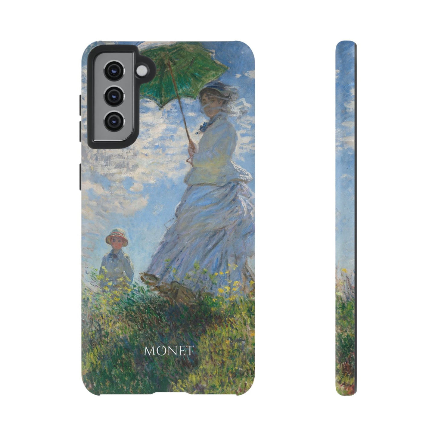 Tough Phone Case for iPhone, Samsung and Google Pixel - Monet, Woman with a Parasol - Madame Monet and Her Son (1875)