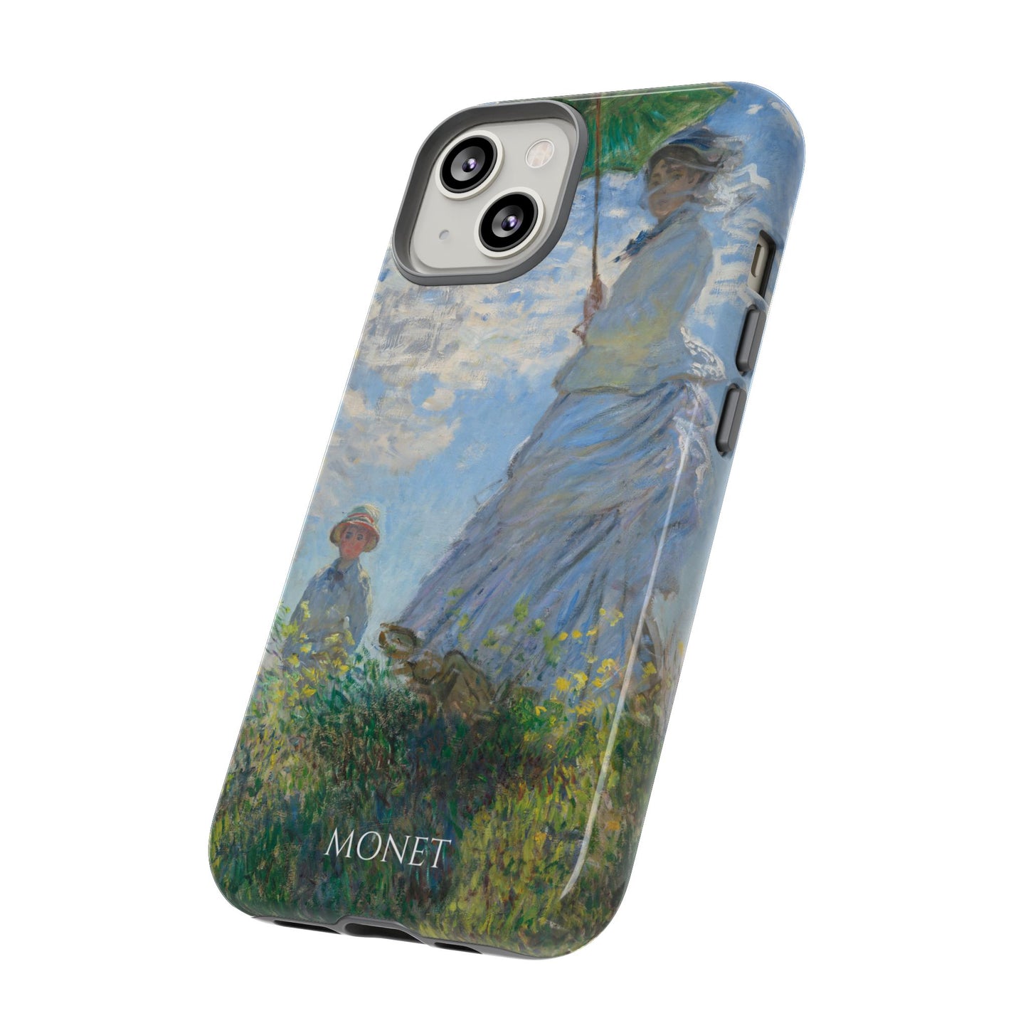Tough Phone Case for iPhone, Samsung and Google Pixel - Monet, Woman with a Parasol - Madame Monet and Her Son (1875)