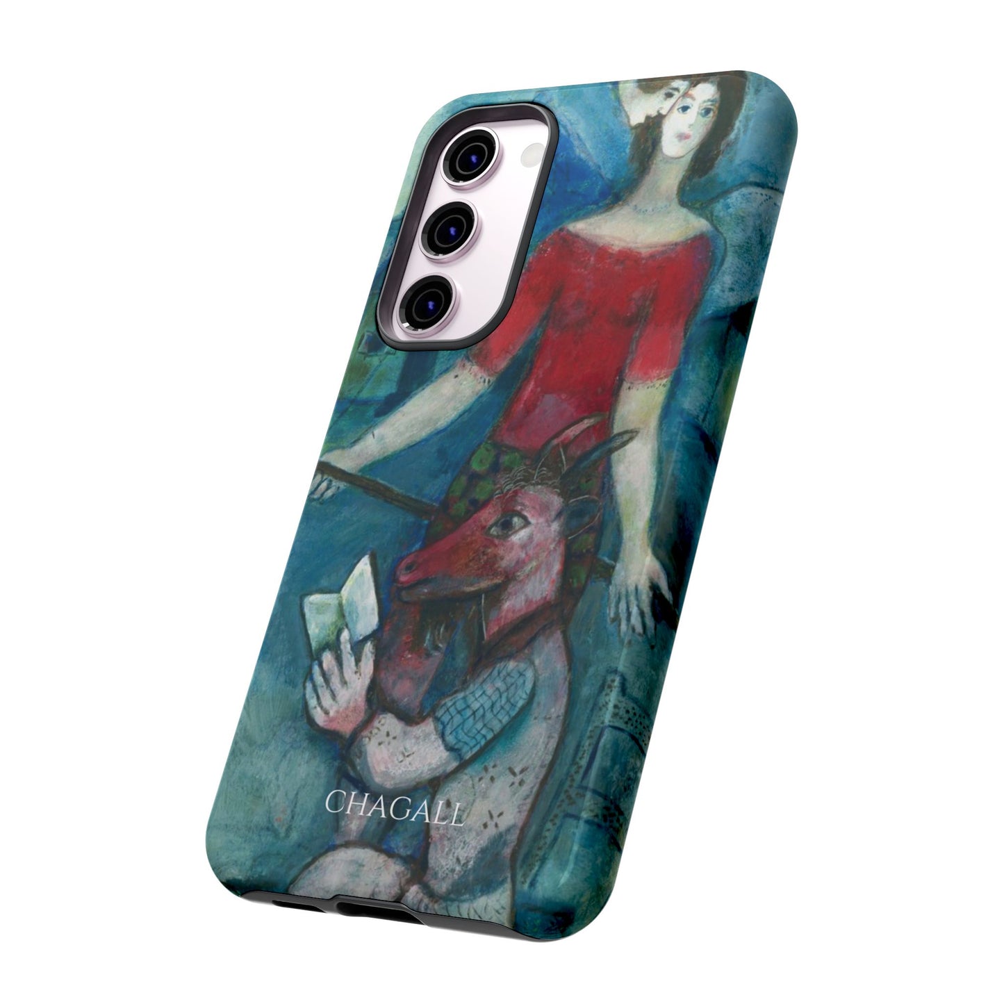 Tough Phone Case for iPhone, Samsung and Google Pixel - Chagall, The Angel and the Reader (1930)
