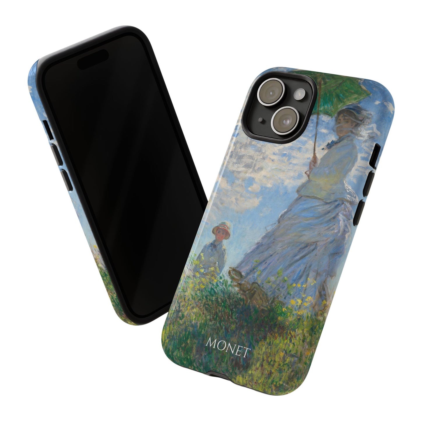 Tough Phone Case for iPhone, Samsung and Google Pixel - Monet, Woman with a Parasol - Madame Monet and Her Son (1875)