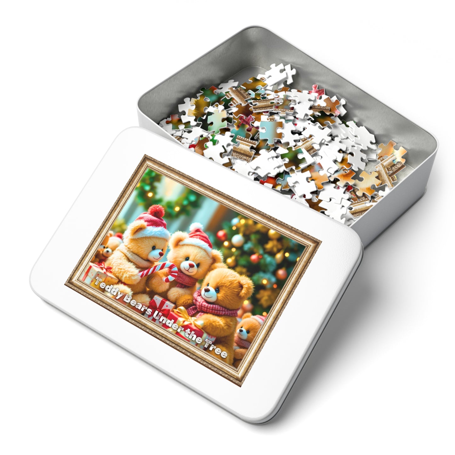 Holiday Teddy Bears Jigsaw Puzzle – Cozy Christmas Fun
