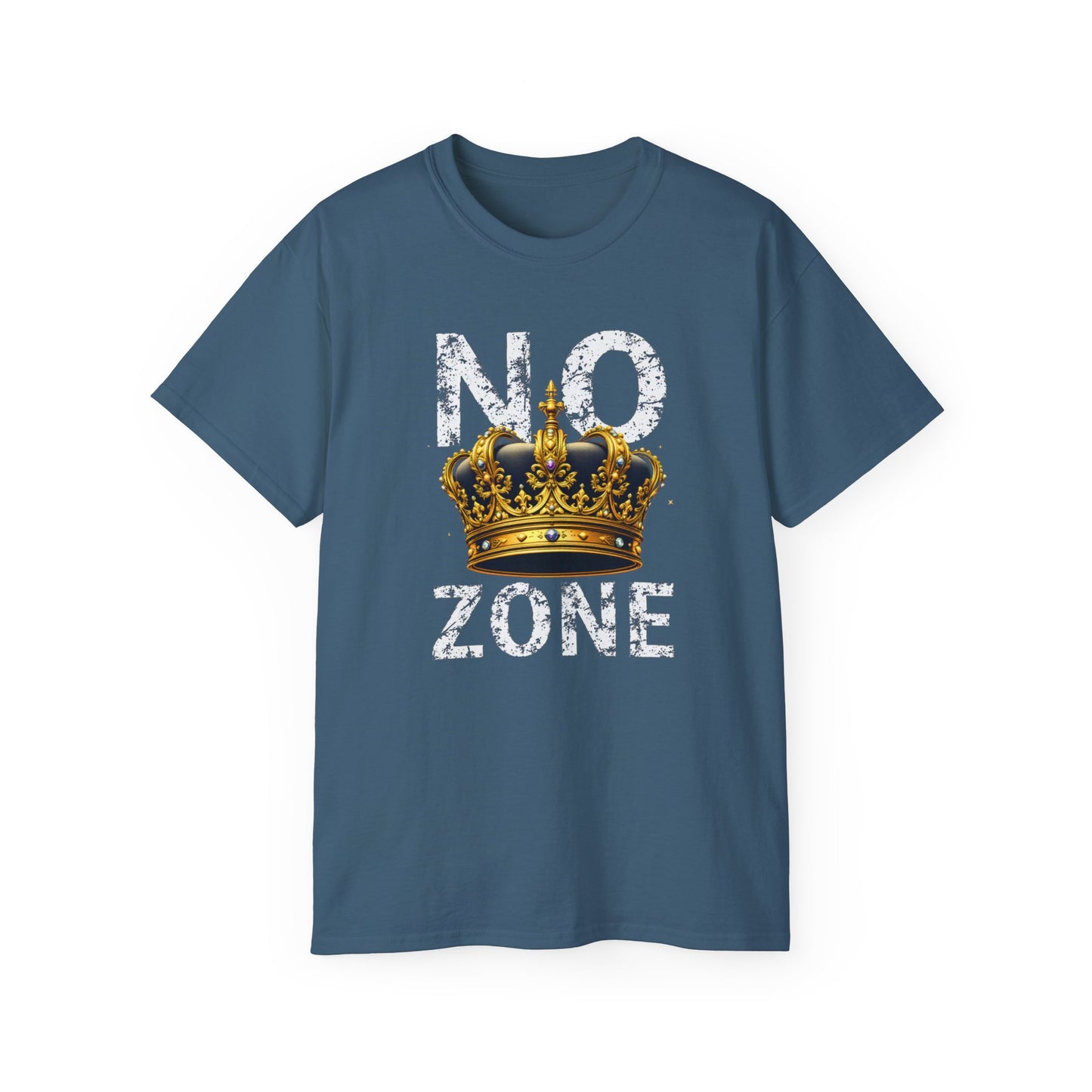 NO KINGS ZONE Graphic Tee | Streetwear T-Shirt with Royal Crown Design