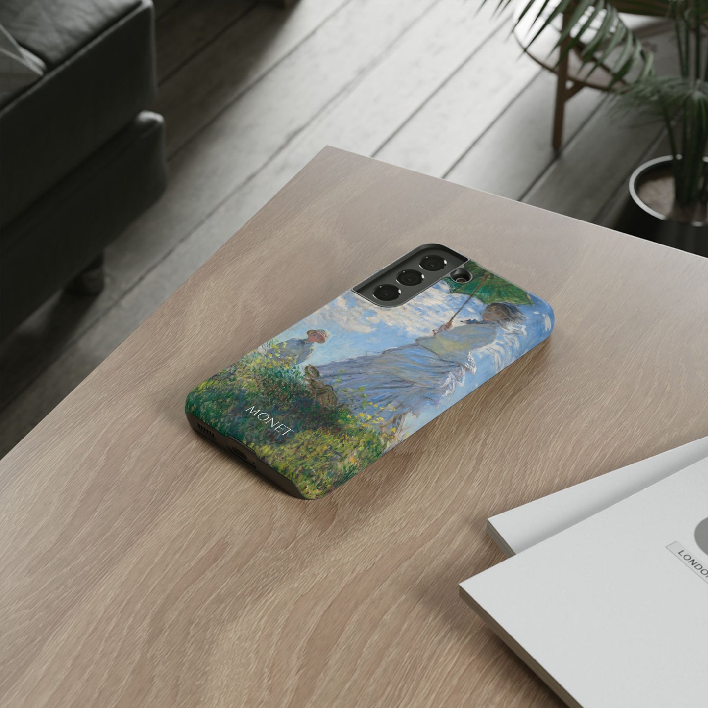 Tough Phone Case for iPhone, Samsung and Google Pixel - Monet, Woman with a Parasol - Madame Monet and Her Son (1875)