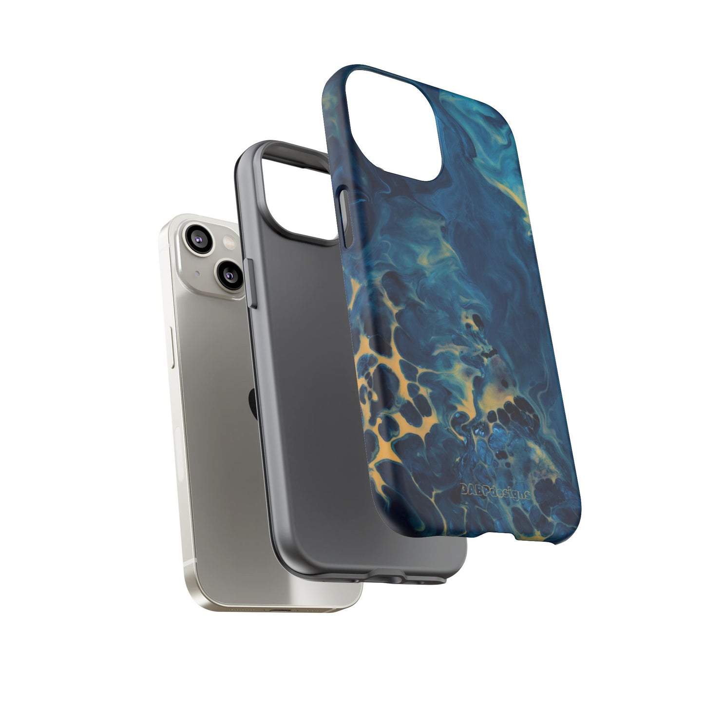 Tough Phone Case for iPhone, Samsung and Google Pixel - DABPdesigns Acrylic Abstract Design (v3)
