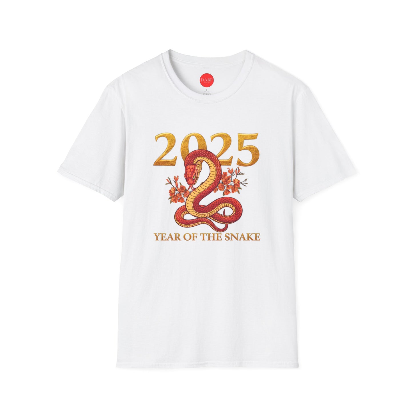 Gildan 64000 Unisex Softstyle Short-sleeve Tee | 2025 Year of the Snake Chinese New Year Design