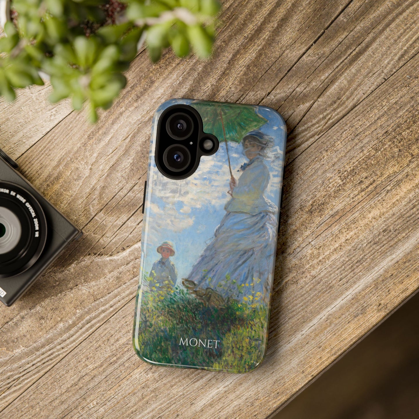 Tough Phone Case for iPhone, Samsung and Google Pixel - Monet, Woman with a Parasol - Madame Monet and Her Son (1875)