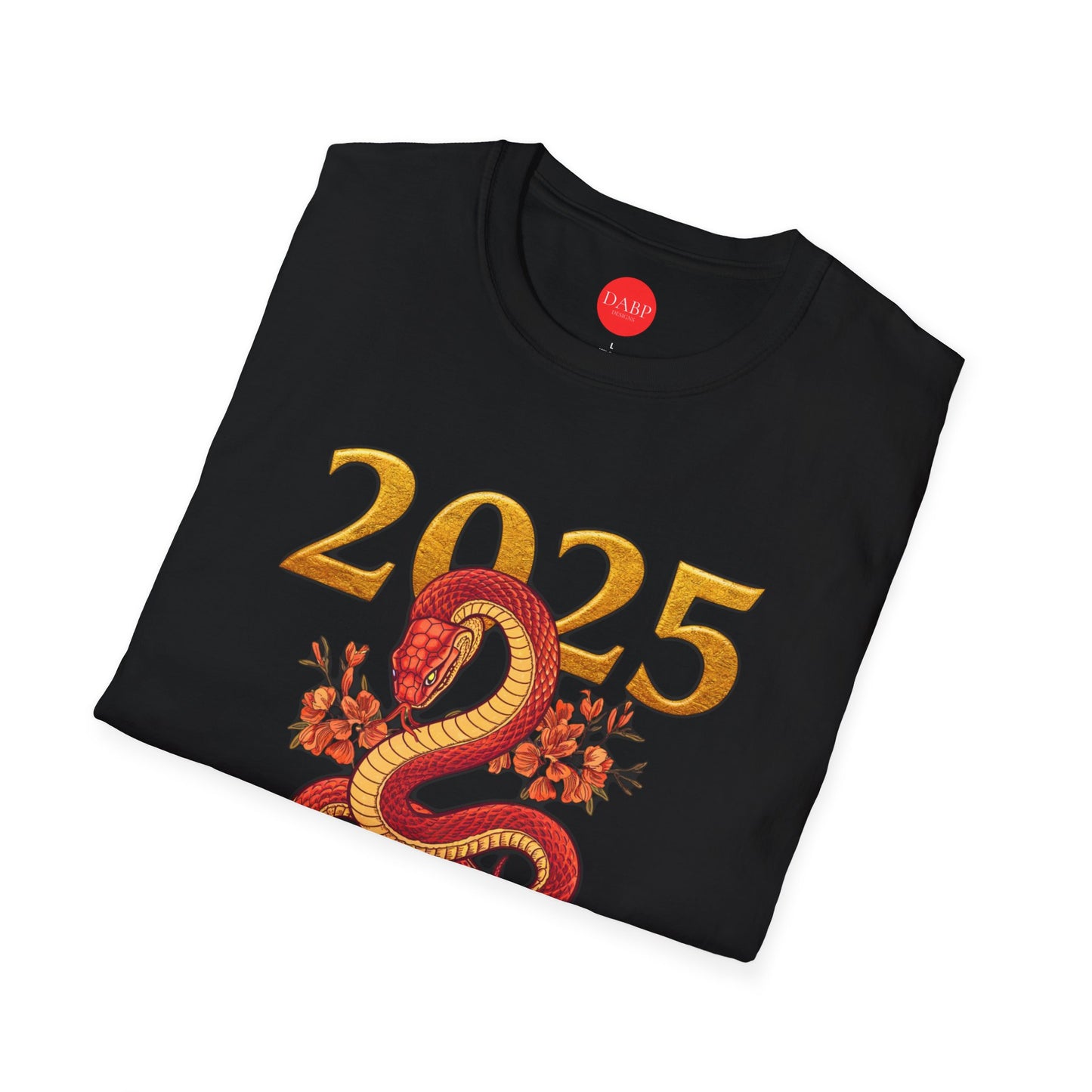 Gildan 64000 Unisex Softstyle Short-sleeve Tee | 2025 Year of the Snake Chinese New Year Design