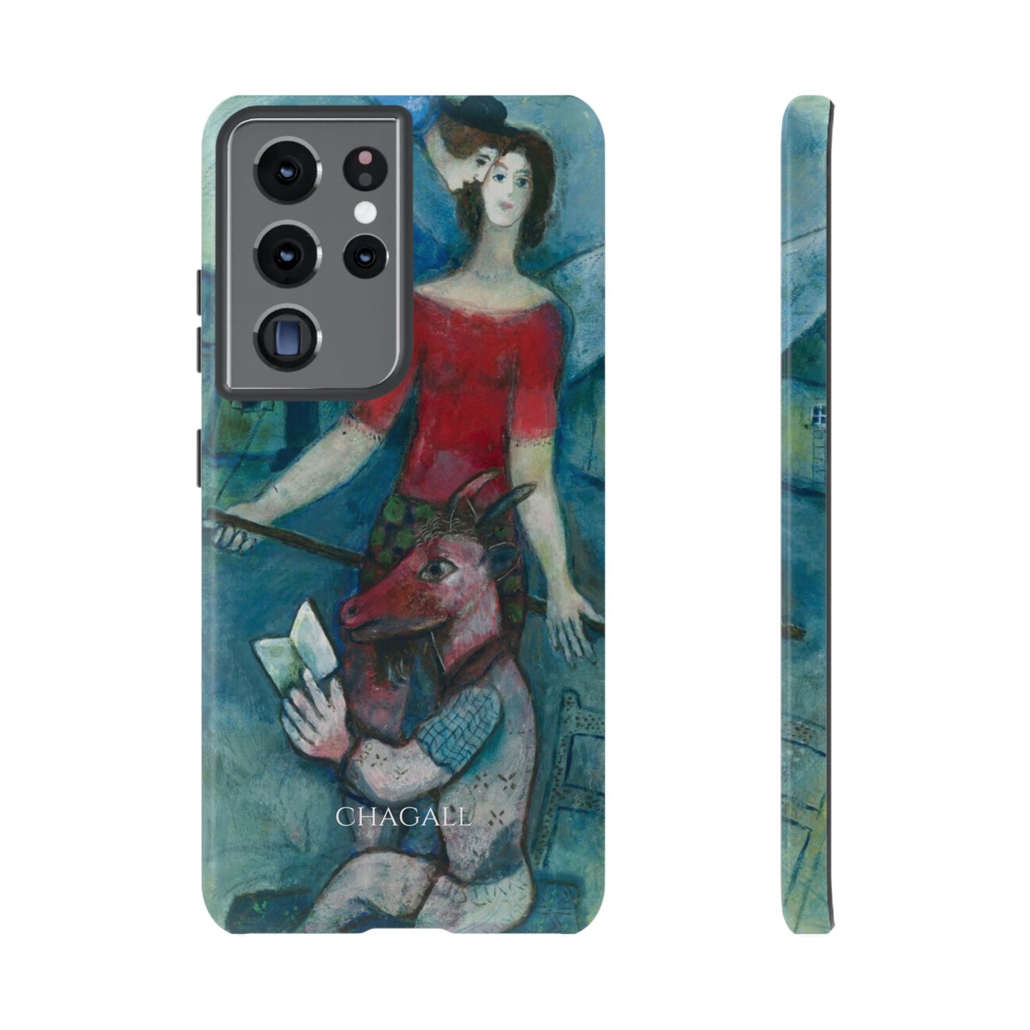 Tough Phone Case for iPhone, Samsung and Google Pixel - Chagall, The Angel and the Reader (1930)