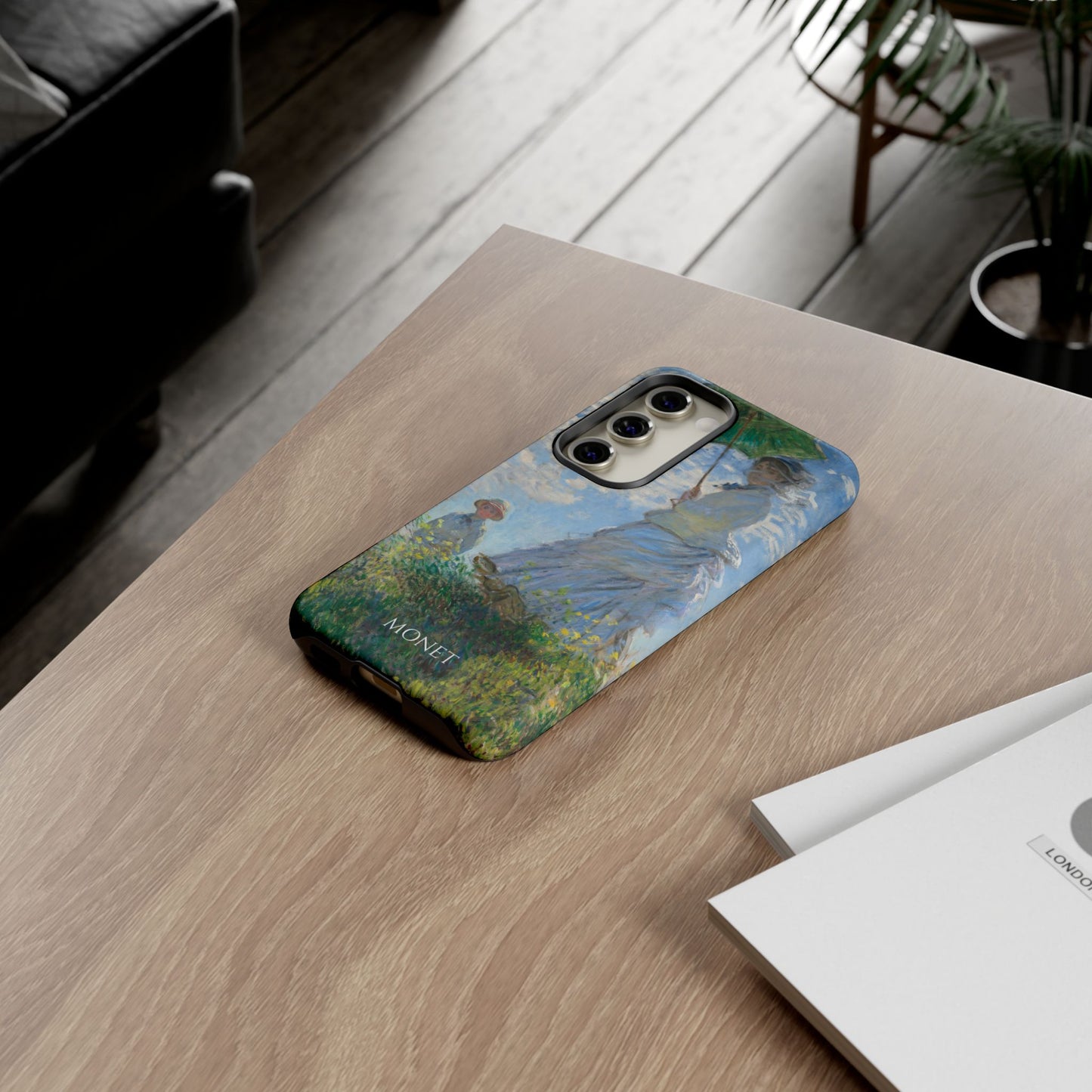 Tough Phone Case for iPhone, Samsung and Google Pixel - Monet, Woman with a Parasol - Madame Monet and Her Son (1875)