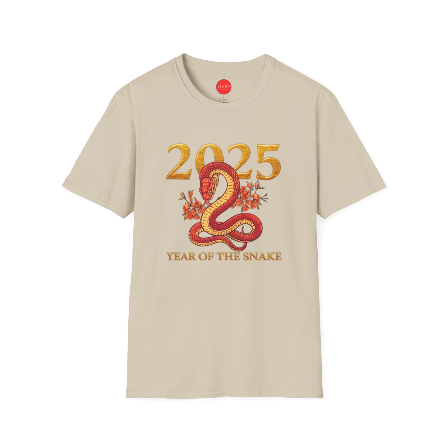 Gildan 64000 Unisex Softstyle Short-sleeve Tee | 2025 Year of the Snake Chinese New Year Design